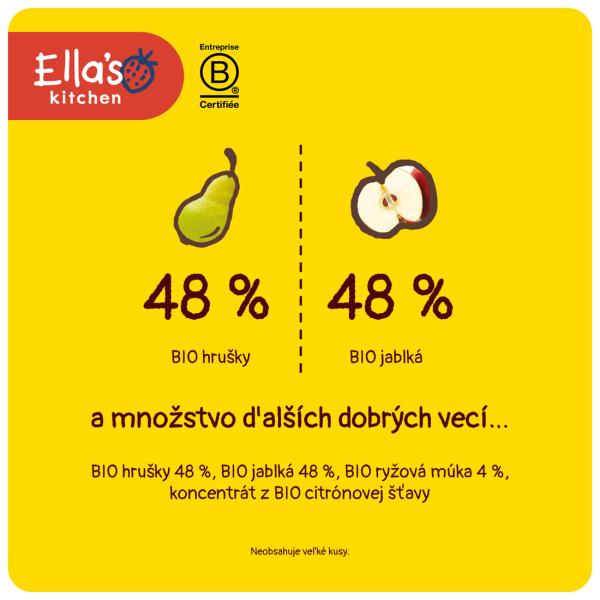 Ella's Kitchen BIO Dětská rýže, hruška a jablko (120 g) (obrázek 3)
