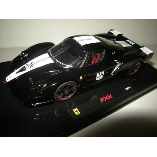 1:43 FERRARI FXX BLACK DAYTONA WITH ITALIAN FLAG