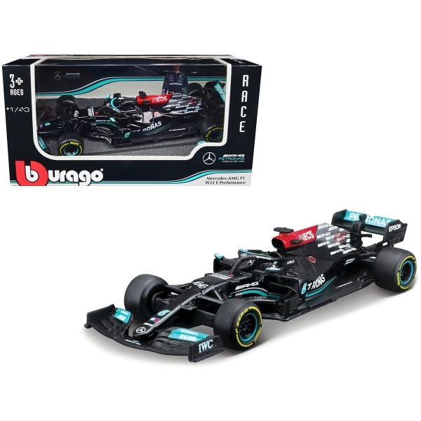 Bburago 1:43 RACE F1 - MERCEDES-AMG F1 W12 E Performance (2021) #44 (Lewis Hamilton) with