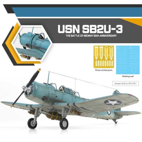 Model Kit letadlo 12350 - USN SB2U-3 "Battle of Midway" (1:48) (obrázek 3)