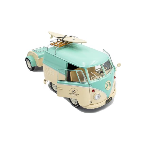 1:18 VOLKSWAGEN KOOL KOMBI MINT GREEN & WHITE 2024
