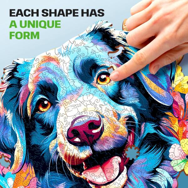 EscapeWelt Dřevěné puzzle Pes 200 dílků