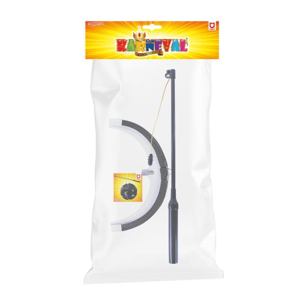 Lampion kostra 25 cm se svítící hůlkou 39 cm