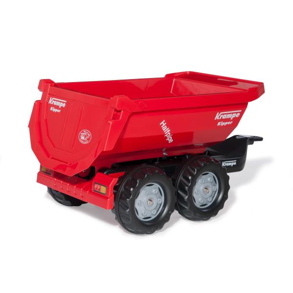 Rollytoys Přívěs za traktor Halfpipe Krampe červená