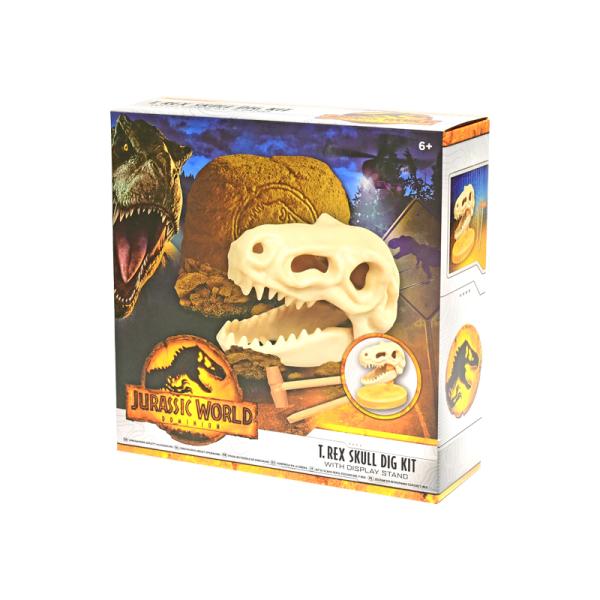 Jurský svět sada vytesej si dinosauří lebku s podstavcem