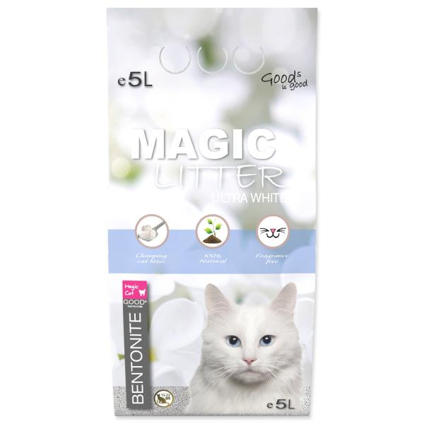 Podestýlka Magic Litter Bentonite Ultra White 5l (obrázek 3)