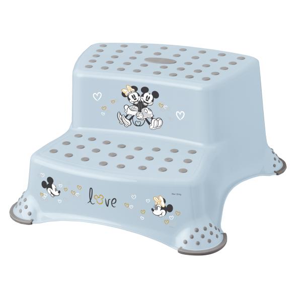 Dvoustupínek k WC/umyvadlu "Mickey", Modrá