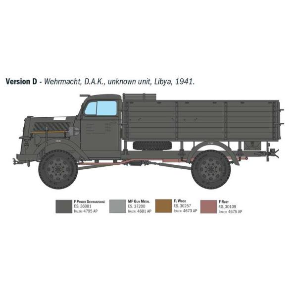 Model Kit military 6760 - Kfz. 305 Opel Blitz Typ A 4x4 (1:35) (obrázek 7)