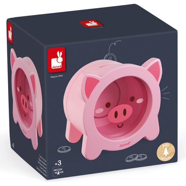 Janod Dřevěná pokladnička Prasátko (obrázek 9)