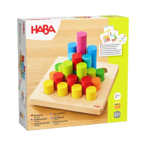 Haba Dřevěná hračka na vkládání s předlohami Barevné válečky