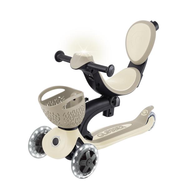 Globber koloběžka Go Up Baby lights 360 ° Taupe (obrázek 6)