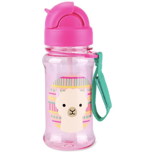 SKIP HOP Zoo tritan Láhev s brčkem 355ml Lama 12m+