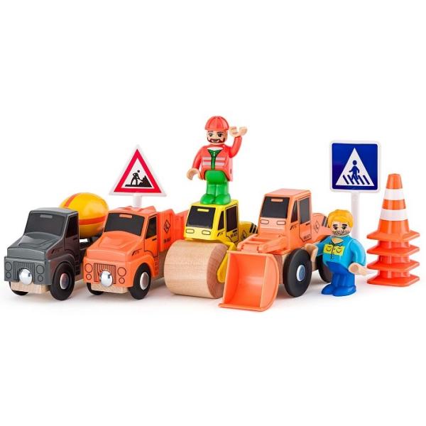 Woody Sada aut - Stavební stroje, 12ks