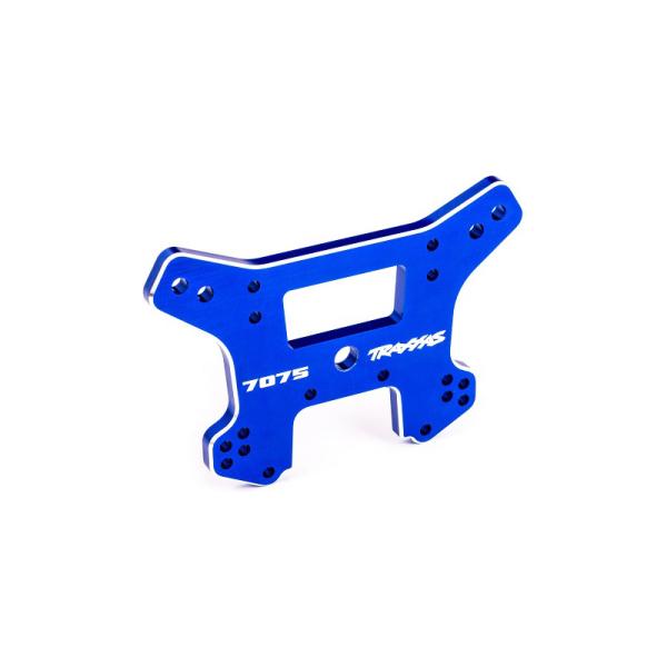 Traxxas veža tlmičov zadná hliníková modro eloxovaná (pre Sledge)