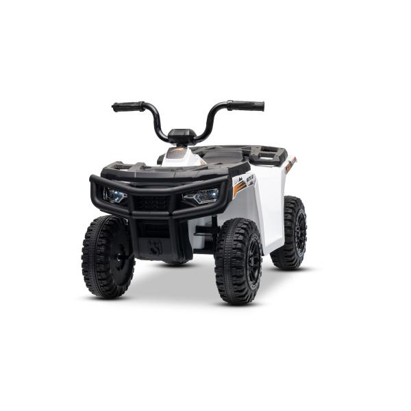 Licencovaná elektrická čtyřkolka Arctic Cat 12V se zadním pohonem, bílá, LED světla, Lít (obrázek 3)