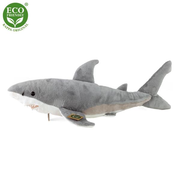Plyšový žralok bílý 51 cm ECO-FRIENDLY (obrázek 4)