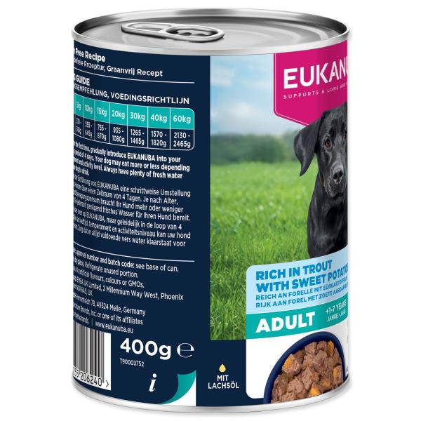 Konzerva EUKANUBA Adult bohatá na pstruha s batáty 400 g (obrázek 7)