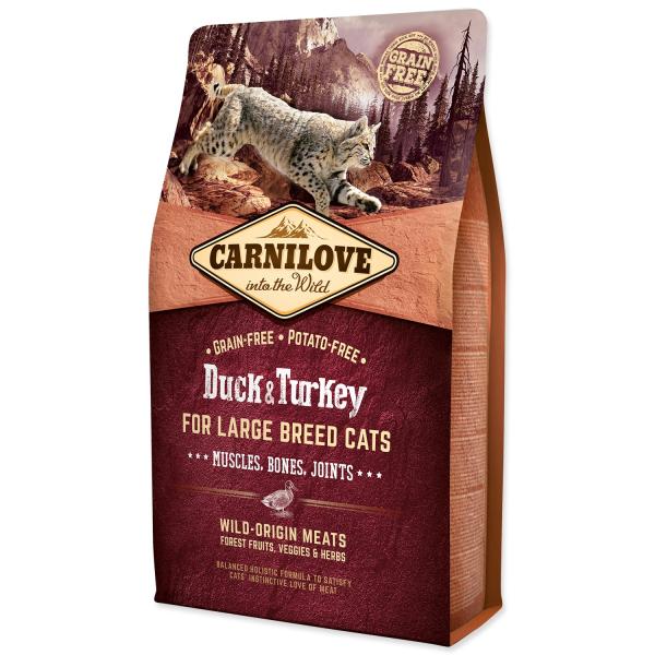 Krmivo Carnilove Large Breed Cats Muscles, Bones, Joints Duck & Turkey 2kg