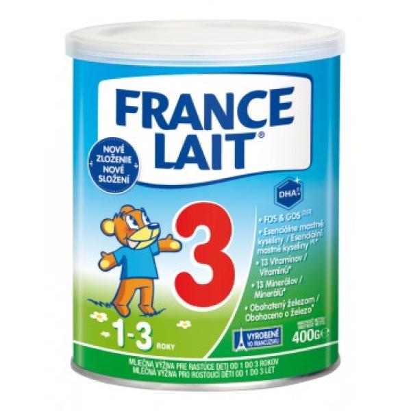 Francie Lait 3 se železem + DHA od 1 roku 400g