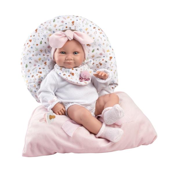 Llorens 73901 NEW BORN DÍVKO - realistická panenka miminko s celovinylovým tělem - 40 cm (obrázek 3)
