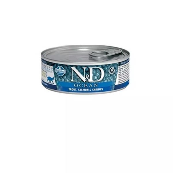 N&D CAT OCEAN TUNA, COD, SHRIMP & PUMPKIN 70 GR
