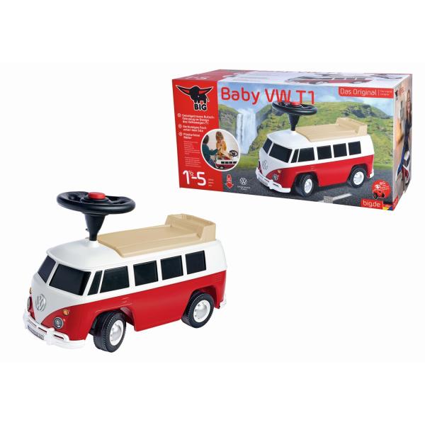 BIG odrážedlo Baby VW T1 červené