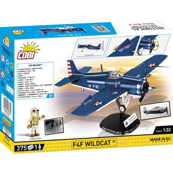 Cobi II WW F4F Wildcat, 1:32, 375k, 1f