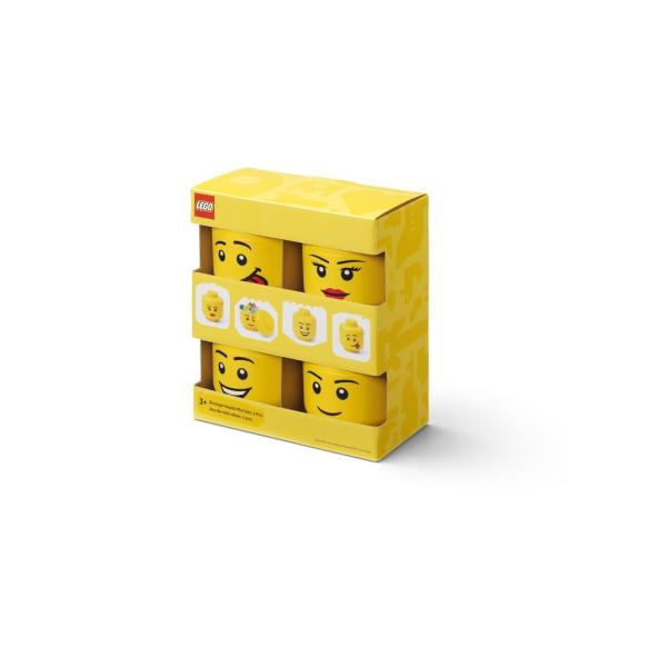 LEGO úložná hlava (mini) Multi-pack 4 ks