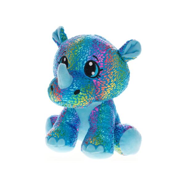 Nosorožec Star Sparkle plyšový modrý 37cm sedící 0m+ v sáčku