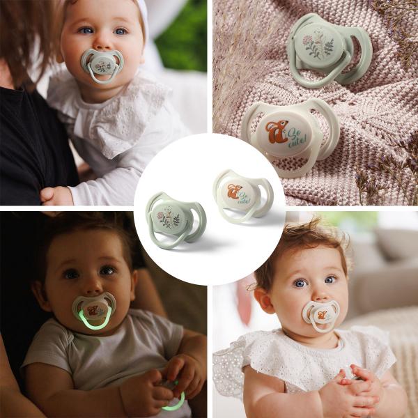 BABYONO Dudlíky silikonové symetrické 6-18m, 2 ks (obrázek 7)
