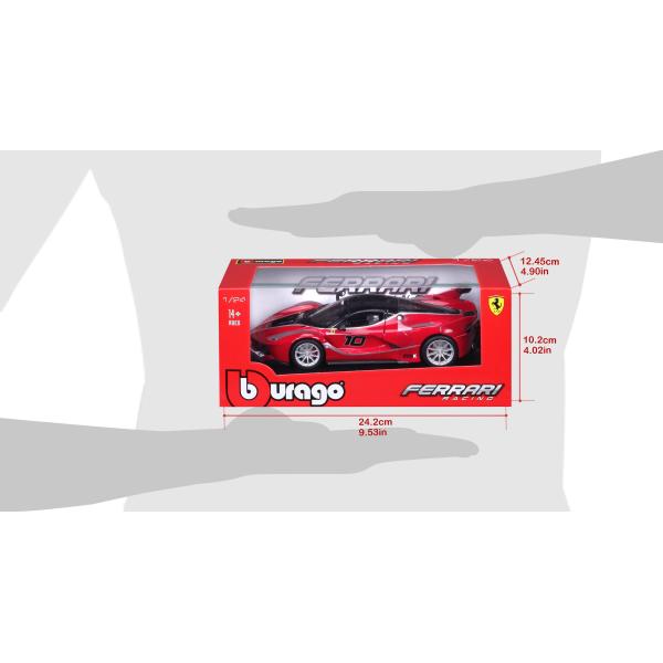 Bburago 1:24 Ferrari Racing FXX K Metalic Red (obrázek 11)