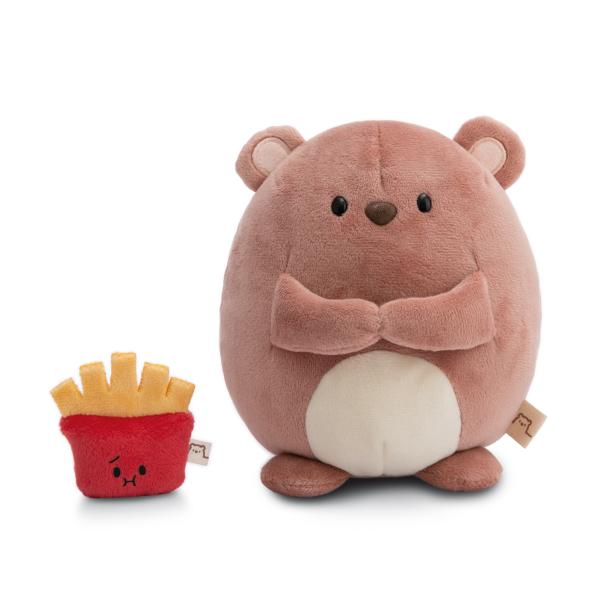 NICI plyš MyMochi Medvídek Nomo 16cm s hranolky v dárkovém balení, 11x12x6,5cm