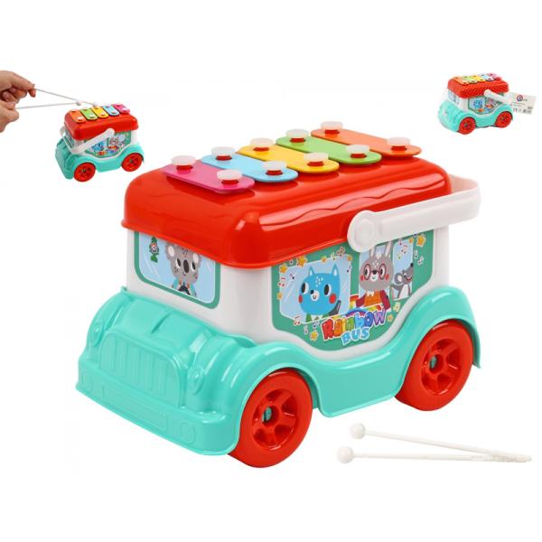 Autobus/xylofon 19cm volný chod