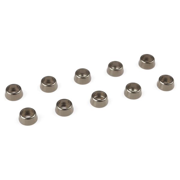 Podložka pre valc. hlavu M2.5/7mm hliník metalická (10)