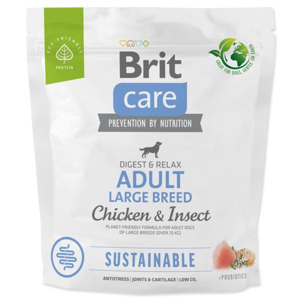 Krmivo Brit Care Dog Sustainable Adult Large Breed Chicken & Insoct 1kg