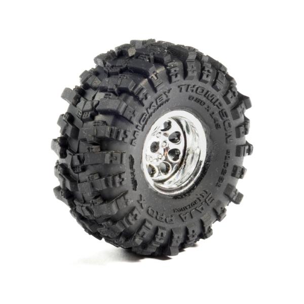 Pro-Line koleso 1:30 s pneumatikou Baja Pro X, disk chrómový (4): Axial SCX30