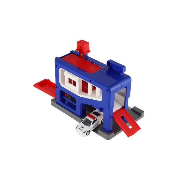 Parkovacia garáž + auto polície