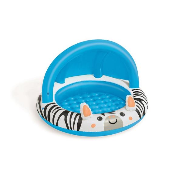 Bestway Nafukovací bazénik so strieškou zebra, 97x66 cm