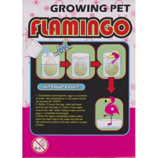 Vejce rostoucí plameňák 6,5 cm (obrázek 4)