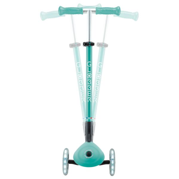 Globber dětská skládací koloběžka Elite Lights Dark Mint (obrázek 8)
