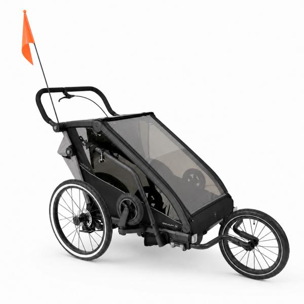MUUVO Kočík športový, na behanie a za bicykel Trail 3v1 Grey