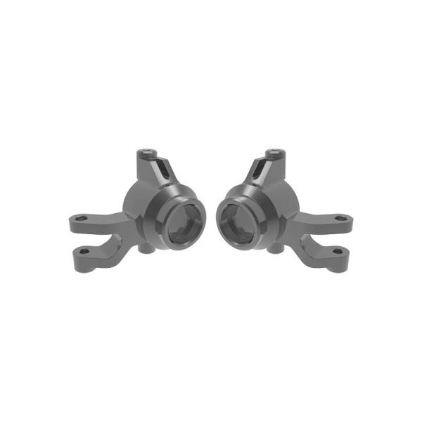 Traxxas predné hliníkové náboje šedé (pár)