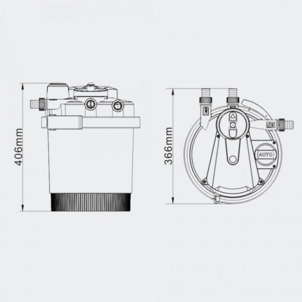 INVITAL tlakový filtr 2500 AUTO jezírkový s UV