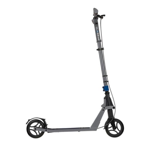 Globber Koloběžka One K 165 Deluxe Black Blue s předním tlumičem a brzdou, nosnost 100kg (obrázek 3)