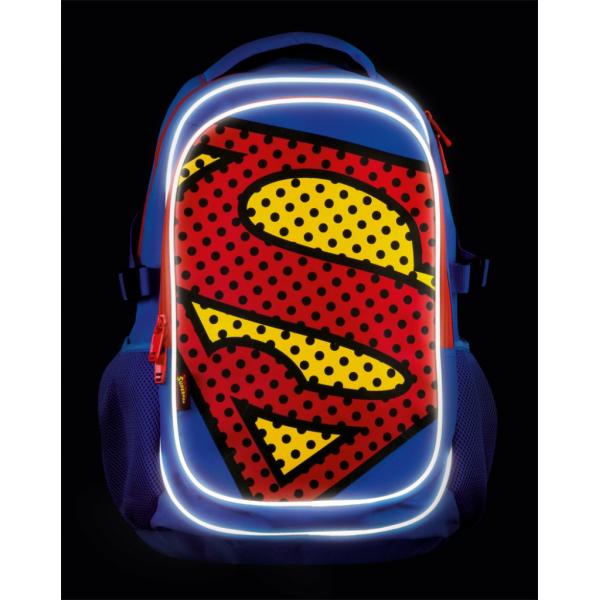BAAGL Školní batoh s pláštěnkou Superman – POP (obrázek 6)