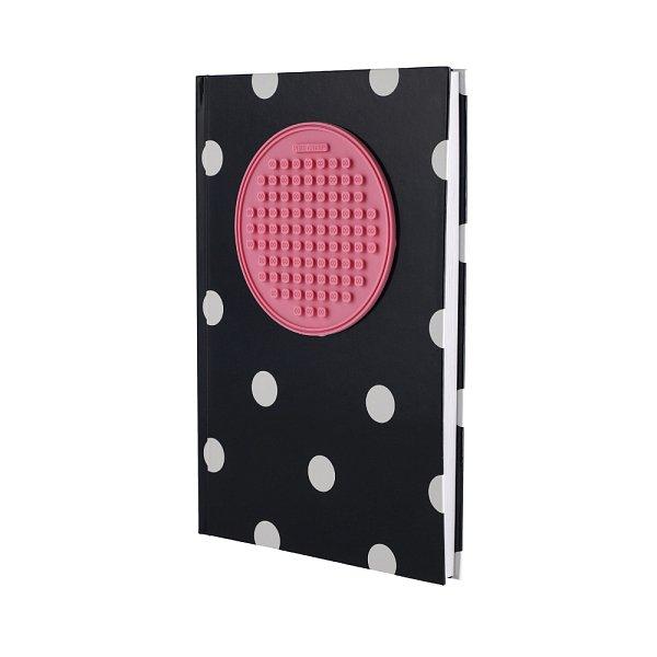 PIXIE CREW Deník A5 modrý s bílými tečkami