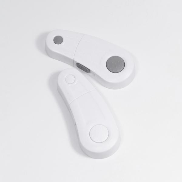 Zámek skříněk 2ks, white / grey