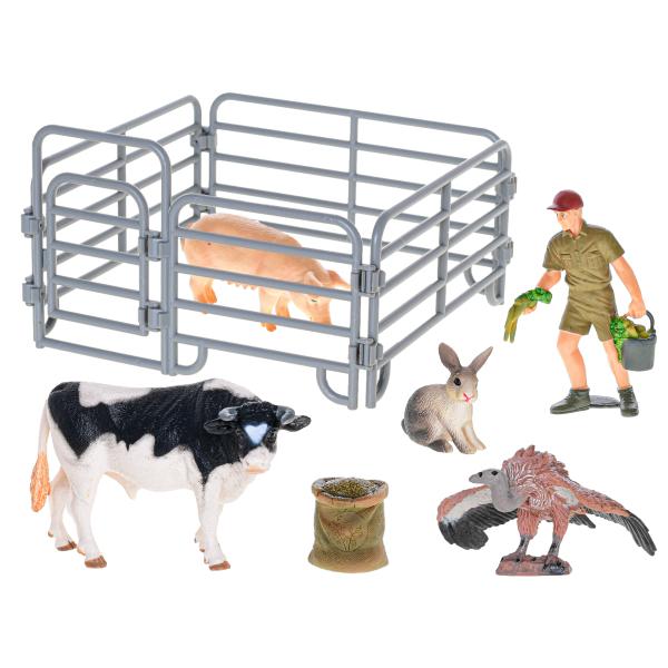 Zoolandia býk se zvířátky z farmy s doplňky