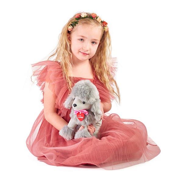 Pudlík šedý Lily, 25cm