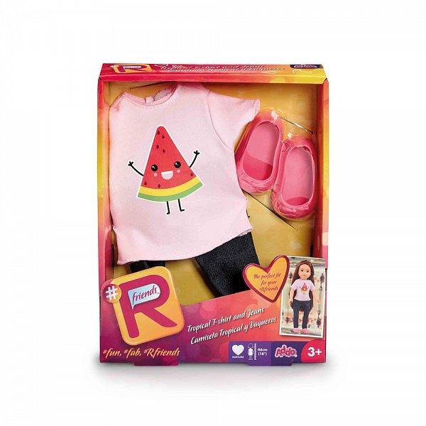 Addo Oblečení pro panenky – Tropické tričko a džíny